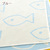 マタノアツコプロデュースの綿毛布『おさかな』 やわらかい肌触りのコットンケット 西川/西川産業 東京西川 綿毛布（毛羽部分）MT1655S＜日本製＞